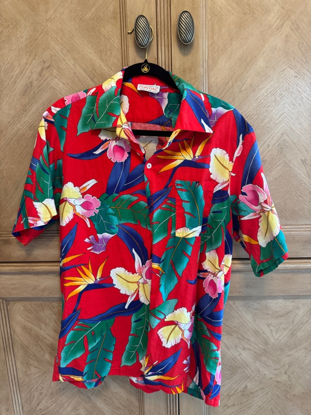 Tropical Red Floral Hawaiian Shirt - Unbranded